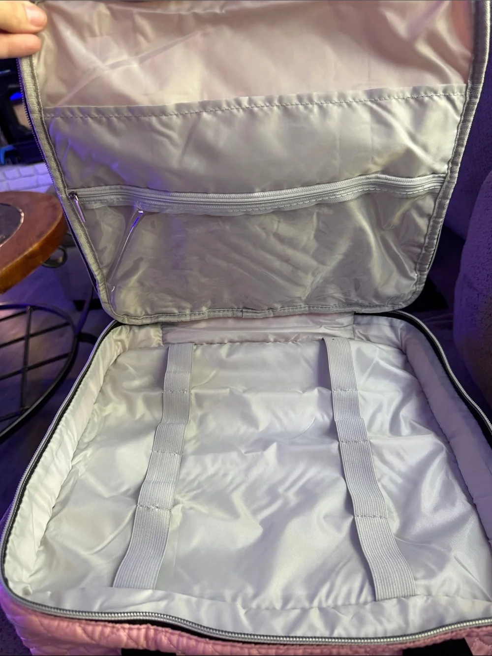 Pink Cricut heat press Storage Case with Dual Layers and Carry Handle